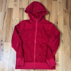 Men’s lululemon zip up red hoodie sweater size large